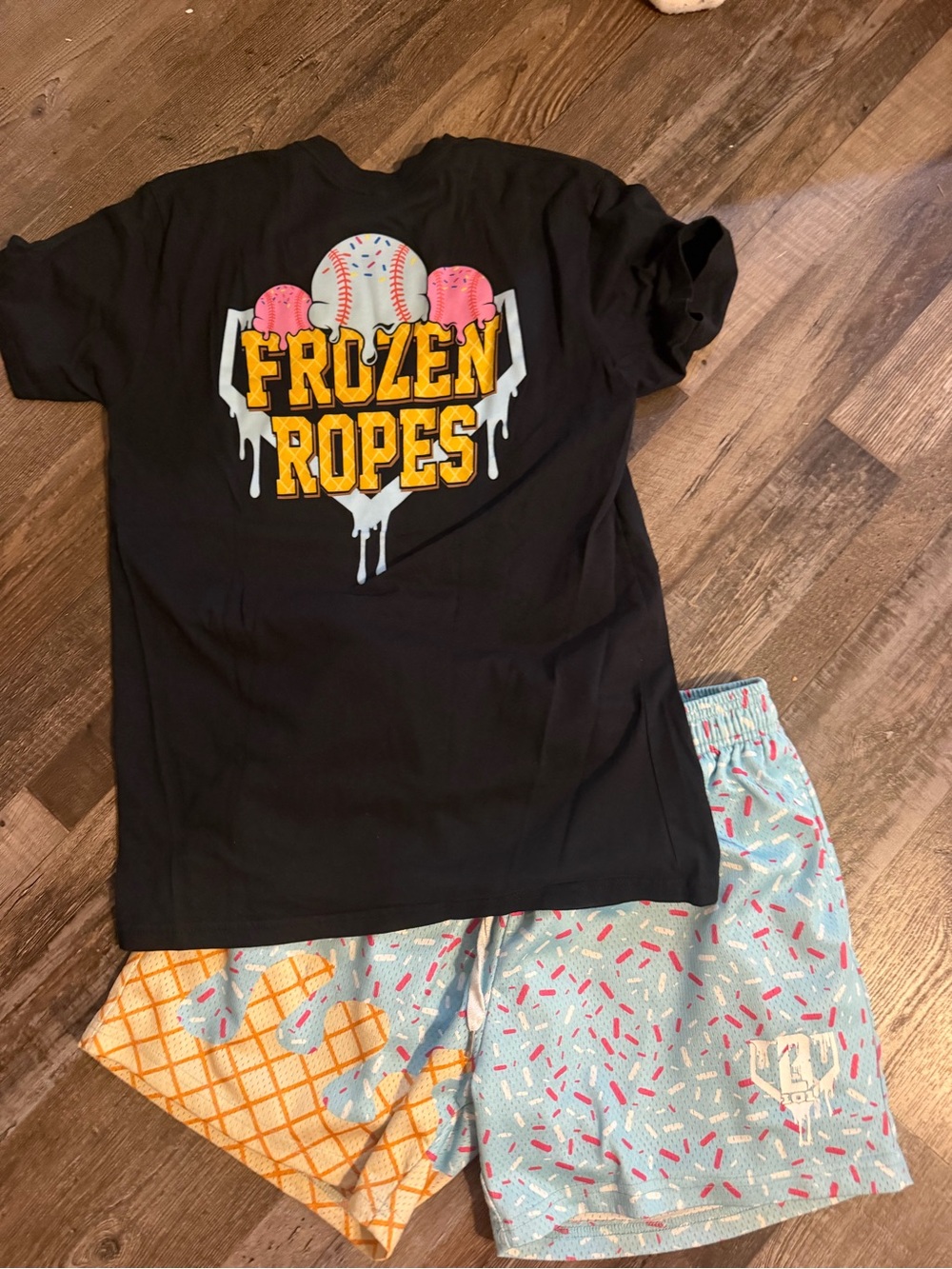 Frozen Ropes Black Graphic Tee - Casual Short Sleeve Shirt